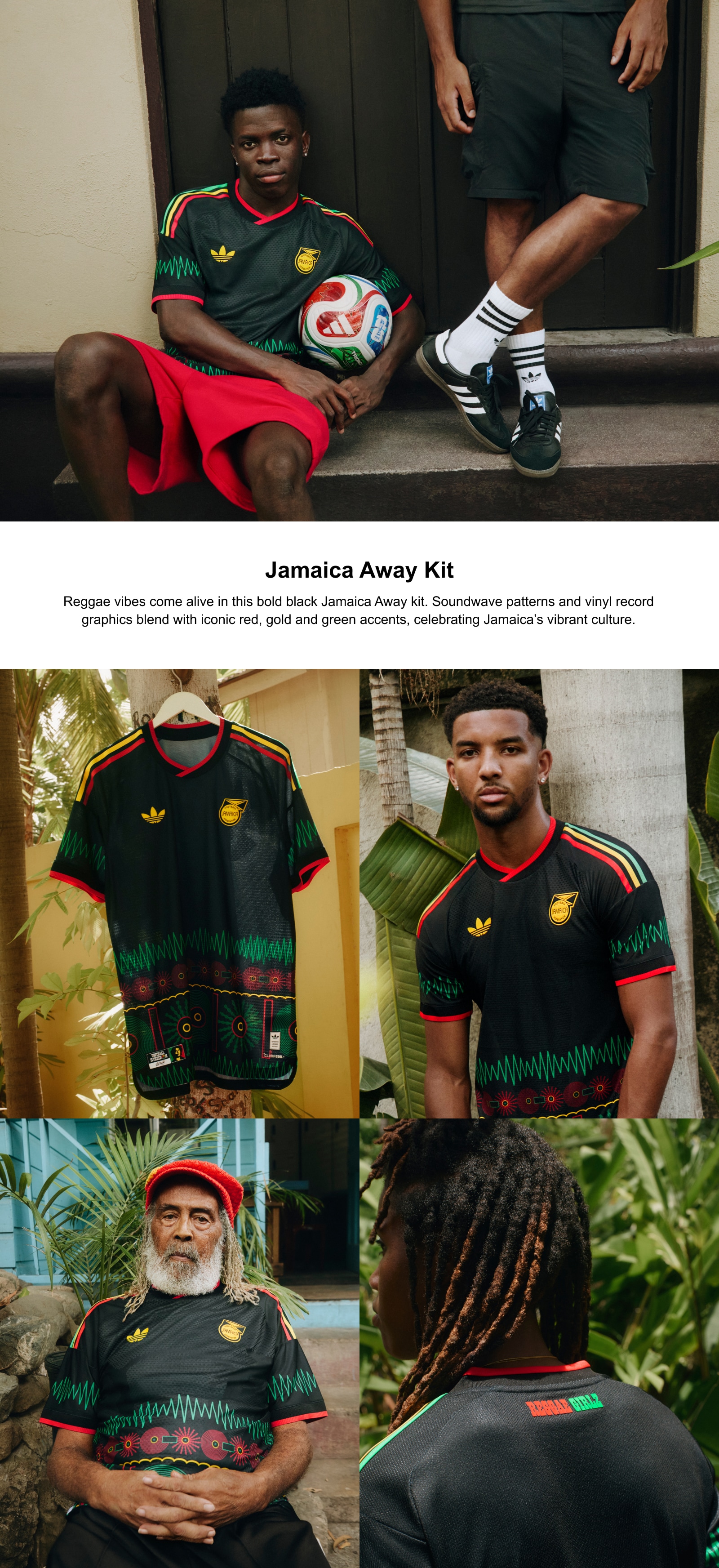 Jamaica adidas Away Shirt 2026 - Kids
